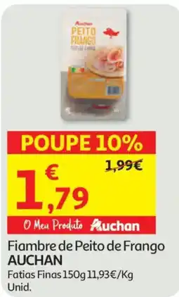 Auchan Fiambre de peito de frango auchan promoção