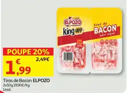 Auchan Tiras de Bacon Elpozo promoção
