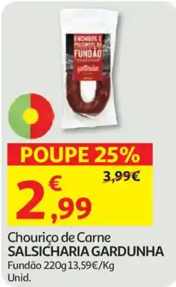 Auchan Chouriço de Carne Salsicharia Gardunha promoção