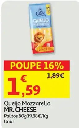 Auchan Queijo Mozzarella Mr. Cheese promoção