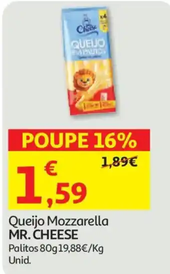 Auchan Queijo Mozzarella Mr. Cheese promoção
