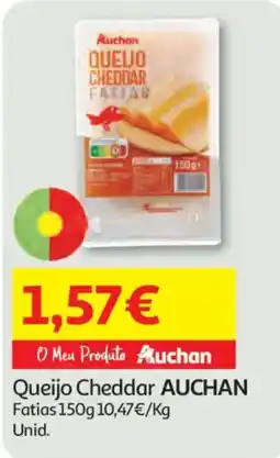 Auchan Queijo Cheddar Auchan promoção