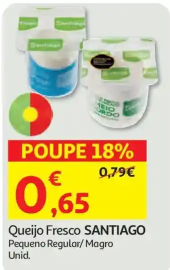 Auchan Queijo Fresco Santiago promoção