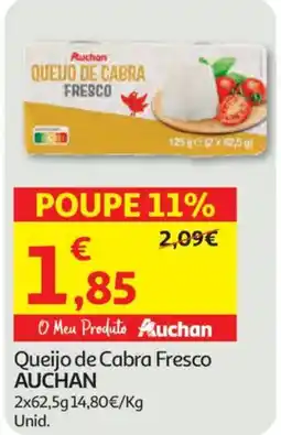 Auchan Queijo de Cabra Fresco Auchan promoção