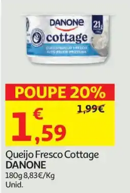 Auchan Queijo Fresco Cottage Danone promoção