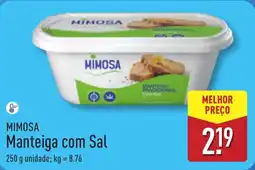 ALDI MIMOSA Manteiga com Sal promoção