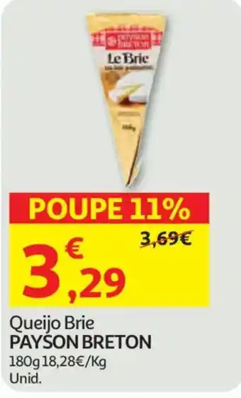 Auchan Queijo Brie Payson Breton promoção