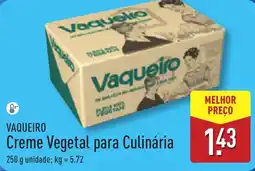 ALDI VAQUEIRO Creme Vegetal para Culinária promoção