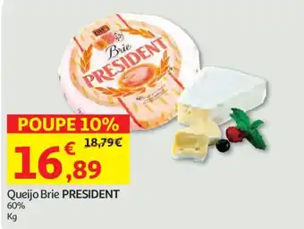 Auchan Queijo Brie PRESIDENT promoção