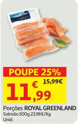 Auchan Porções royal greenland promoção