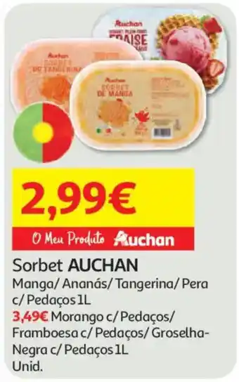 Auchan Sorbet auchan promoção