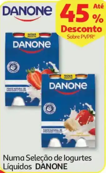 Auchan Numa Seleção de logurtes Líquidos DANONE promoção