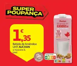 Auchan Bebida de Amêndoa UHT Auchan promoção