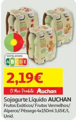 Auchan Sojagurte Líquido Auchan promoção