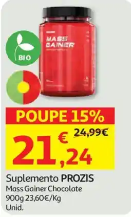 Auchan Suplemento prozis mass gainer chocolate promoção