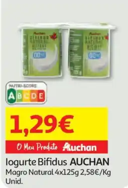 Auchan Iogurte Bifidus Auchan promoção