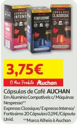 Auchan Cápsulas de Café Auchan promoção
