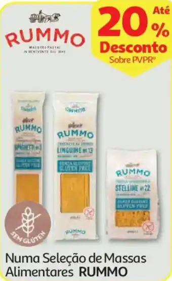 Auchan Numa Seleção de Massas Alimentares RUMMO promoção