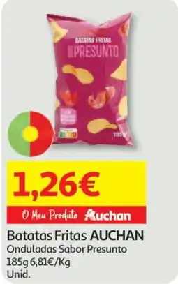 Auchan batatas fritas auchan onduladas sabor presunto promoção
