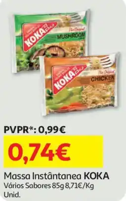 Auchan Massa Instantânea Koka promoção