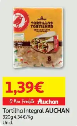 Auchan Tortilha Integral Auchan promoção