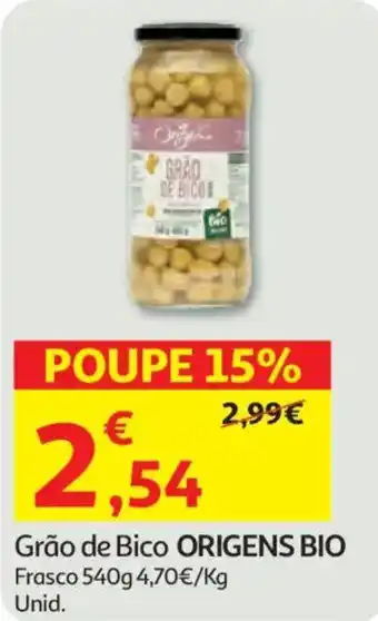 Auchan Grão de Bico Origens Bio promoção
