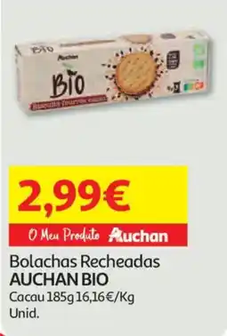 Auchan Bolachas recheadas auchan bio promoção