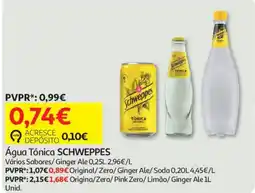 Auchan Água Tónica Schweppes promoção