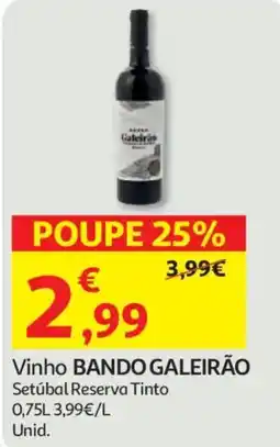 Auchan Vinho Bando Galeirão promoção