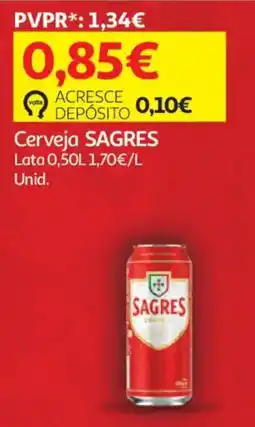 Auchan Cerveja Sagres promoção