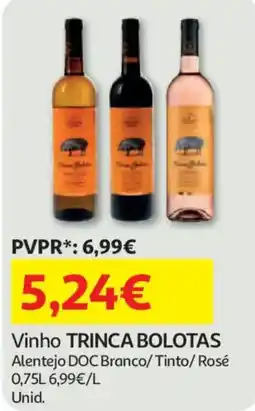Auchan Vinho TRINCA BOLOTAS promoção