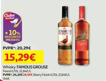 Auchan Whisky Famous Grouse promoção