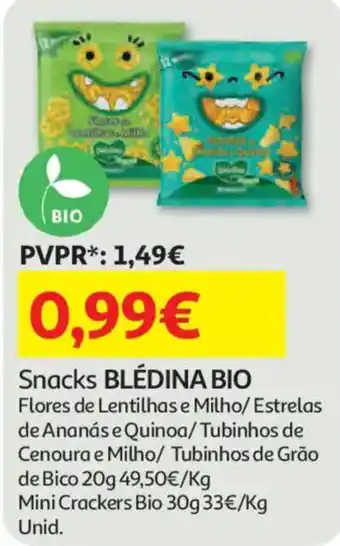 Auchan Snacks blédina bio promoção