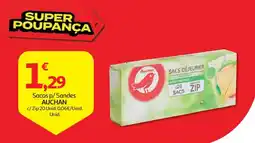 Auchan Sacos p/ Sandes Auchan promoção