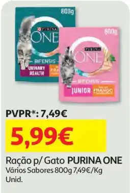 Auchan Ração p/ Gato PURINA ONE promoção