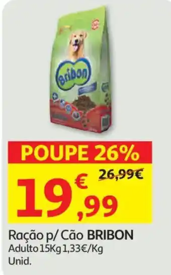 Auchan Ração p/ Cão BRIBON promoção