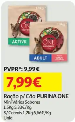 Auchan Ração p/ Cão PURINA ONE promoção