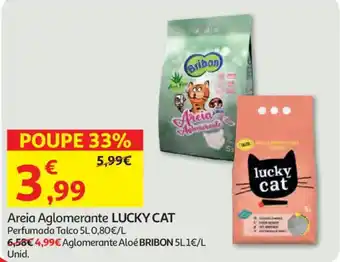 Auchan Areia Aglomerante Lucky Cat promoção