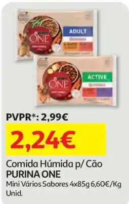 Auchan comida húmida p/ cão purina one promoção
