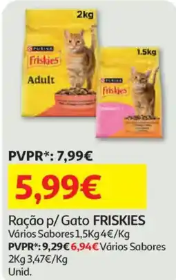 Auchan Ração p/ Gato FRISKIES promoção