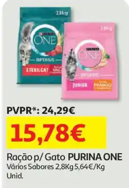 Auchan Ração p/ Gato PURINA ONE promoção