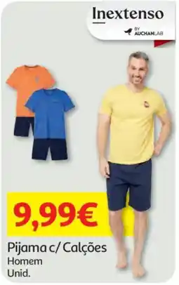 Auchan Pijama c/ Calções Homem Unid. Inextenso promoção