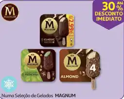 Auchan Numa Seleção de Gelados MAGNUM promoção