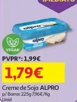 Auchan Creme de Soja ALPRO promoção