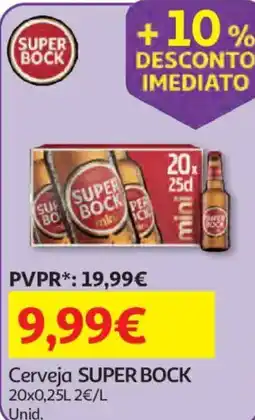 Auchan Cerveja super bock promoção