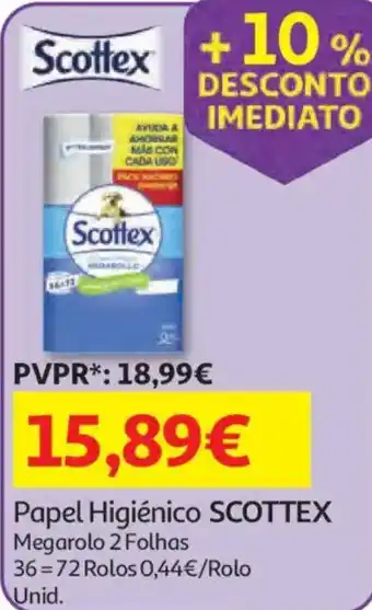 Auchan Papel Higiênico Scottex promoção