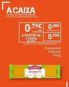 Recheio Milaneza - esparguete promoção