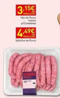Recheio Izidoro - salsicha de porco promoção