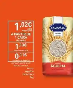 Recheio Saludães - arroz agulha promoção