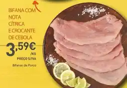 Recheio com - bifana com nota citrica e crocante de cebola promoção